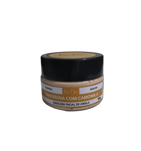 Máscara Facial Argila - Tangerina com Camomila - 100g